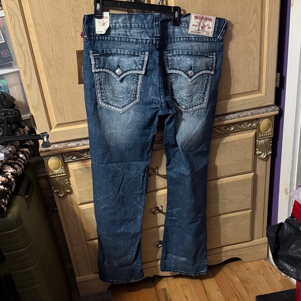 True Religion Dark Blue Straight Jeans